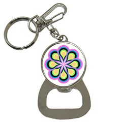 Colorful Feathers Mandala Bottle Opener Key Chains by LoolyElzayat