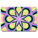 Colorful Feathers Mandala Large Doormat  30 x20  Door Mat