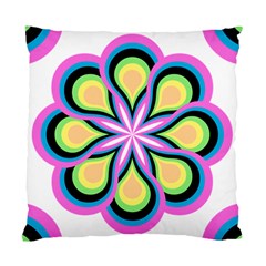 Colorful Feathers Mandala Standard Cushion Case (two Sides)