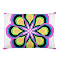 Colorful Feathers Mandala Pillow Case