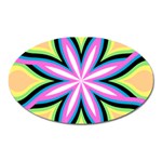 Colorful Feathers Mandala  Magnet (Oval) Front