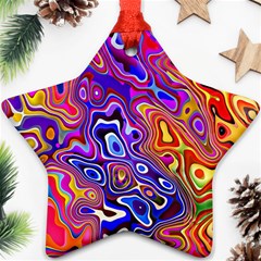 Colorful Texture                                      Ornament (star) by LalyLauraFLM