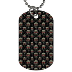 Skulls Motif Pattern Dog Tag (two Sides) by dflcprints