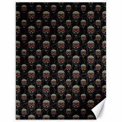 Skulls Motif Pattern Canvas 12  X 16  