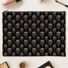 Skulls Motif Pattern Cosmetic Bag (xxxl)  by dflcprints