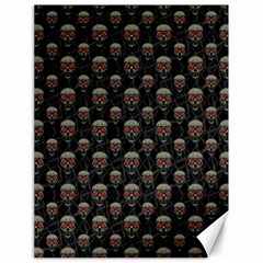 Skulls Motif Pattern Canvas 18  X 24   by dflcprints