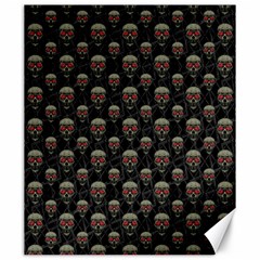 Skulls Motif Pattern Canvas 20  X 24   by dflcprints