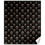 Skulls Motif Pattern Canvas 20  x 24   19.57 x23.15  Canvas - 1