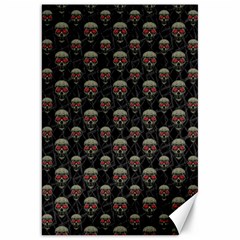 Skulls Motif Pattern Canvas 20  X 30   by dflcprints