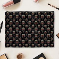 Skulls Motif Pattern Cosmetic Bag (xl) by dflcprints