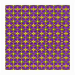 Purple Yellow Swirl Pattern Medium Glasses Cloth by BrightVibesDesign