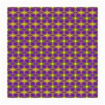 Purple Yellow Swirl Pattern Medium Glasses Cloth (2-Side) Front