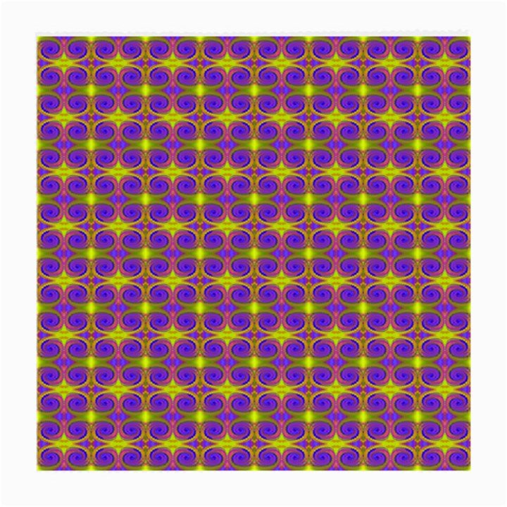 Purple Yellow Swirl Pattern Medium Glasses Cloth (2-Side)