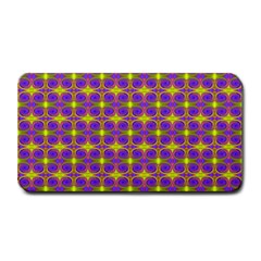 Purple Yellow Swirl Pattern Medium Bar Mats by BrightVibesDesign