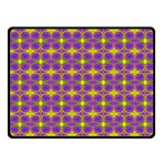 Purple Yellow Swirl Pattern Fleece Blanket (Small) 50 x40  Blanket Front