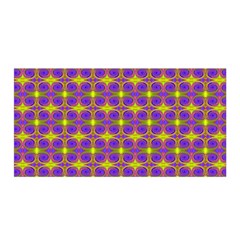 Purple Yellow Swirl Pattern Satin Wrap by BrightVibesDesign