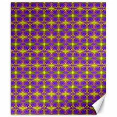 Purple Yellow Swirl Pattern Canvas 20  X 24   by BrightVibesDesign