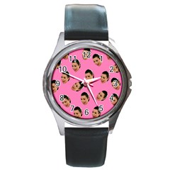 Crying Kim Kardashian Round Metal Watch by Valentinaart