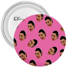 Crying Kim Kardashian 3  Buttons by Valentinaart