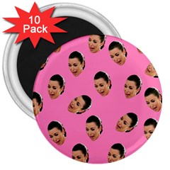 Crying Kim Kardashian 3  Magnets (10 Pack)  by Valentinaart