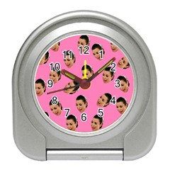 Crying Kim Kardashian Travel Alarm Clocks by Valentinaart