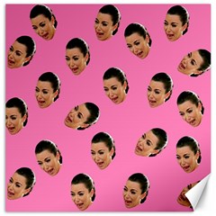 Crying Kim Kardashian Canvas 16  X 16   by Valentinaart