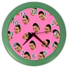 Crying Kim Kardashian Color Wall Clocks by Valentinaart