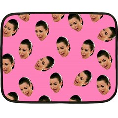 Crying Kim Kardashian Fleece Blanket (mini) by Valentinaart