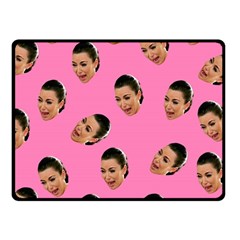 Crying Kim Kardashian Fleece Blanket (small) by Valentinaart