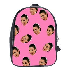 Crying Kim Kardashian School Bag (xl) by Valentinaart