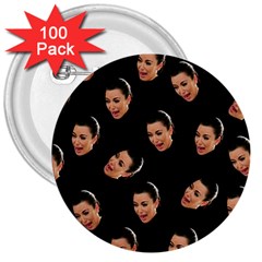 Crying Kim Kardashian 3  Buttons (100 Pack)  by Valentinaart