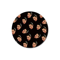 Crying Kim Kardashian Magnet 3  (round) by Valentinaart