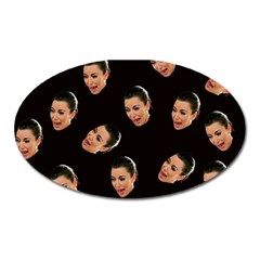 Crying Kim Kardashian Oval Magnet by Valentinaart