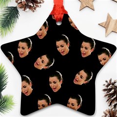 Crying Kim Kardashian Star Ornament (two Sides) by Valentinaart