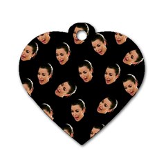 Crying Kim Kardashian Dog Tag Heart (one Side)