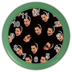 Crying Kim Kardashian Color Wall Clocks by Valentinaart