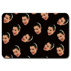 Crying Kim Kardashian Large Doormat  by Valentinaart