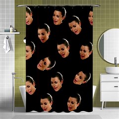 Crying Kim Kardashian Shower Curtain 48  X 72  (small)  by Valentinaart