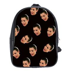 Crying Kim Kardashian School Bag (xl) by Valentinaart