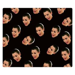 Crying Kim Kardashian Double Sided Flano Blanket (small)  by Valentinaart