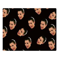 Crying Kim Kardashian Double Sided Flano Blanket (large)  by Valentinaart