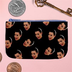 Crying Kim Kardashian Large Coin Purse by Valentinaart