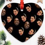 Crying Kim Kardashian Ornament (Heart) Front