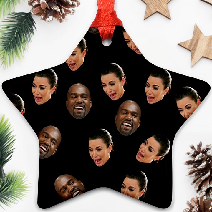 Crying Kim Kardashian Ornament (Star)