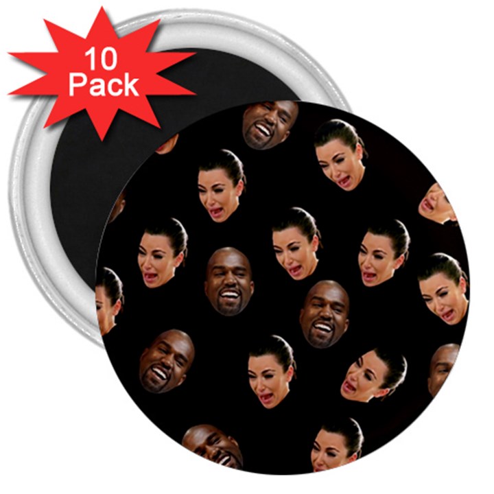 Crying Kim Kardashian 3  Magnets (10 pack) 