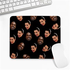 Crying Kim Kardashian Large Mousepads by Valentinaart