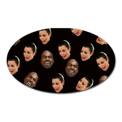 Crying Kim Kardashian Oval Magnet by Valentinaart