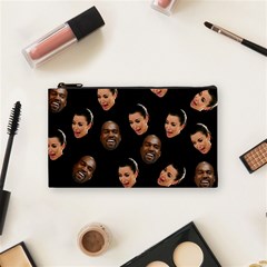 Crying Kim Kardashian Cosmetic Bag (small)  by Valentinaart