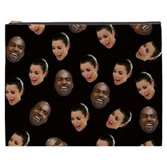 Crying Kim Kardashian Cosmetic Bag (xxxl)  by Valentinaart