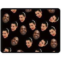 Crying Kim Kardashian Double Sided Fleece Blanket (Large) 